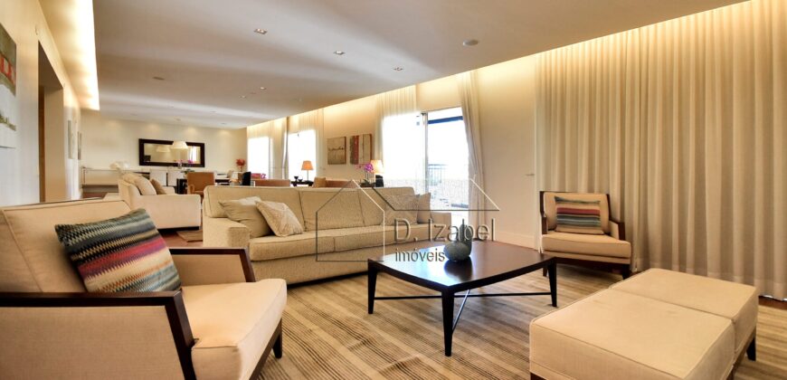 Apartamento de Alto Padrão à Venda, 367m² com 4 suítes, terraço nos Jardins São Paulo.