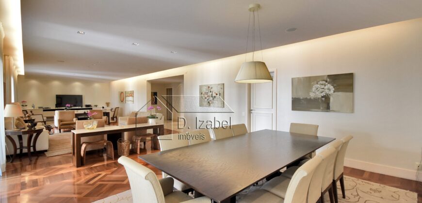 Apartamento de Alto Padrão à Venda, 367m² com 4 suítes, terraço nos Jardins São Paulo.