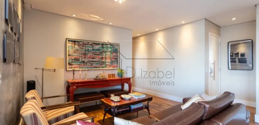 Apartamento à Venda no Brooklin Paulista – 153 m², Andar Alto, 3 Suítes