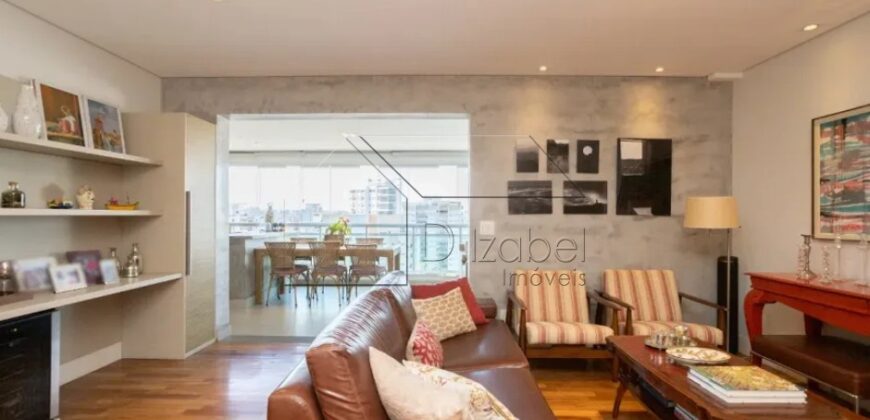 Apartamento à Venda no Brooklin Paulista – 153 m², Andar Alto, 3 Suítes