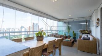 Apartamento à Venda no Brooklin Paulista – 153 m², Andar Alto, 3 Suítes