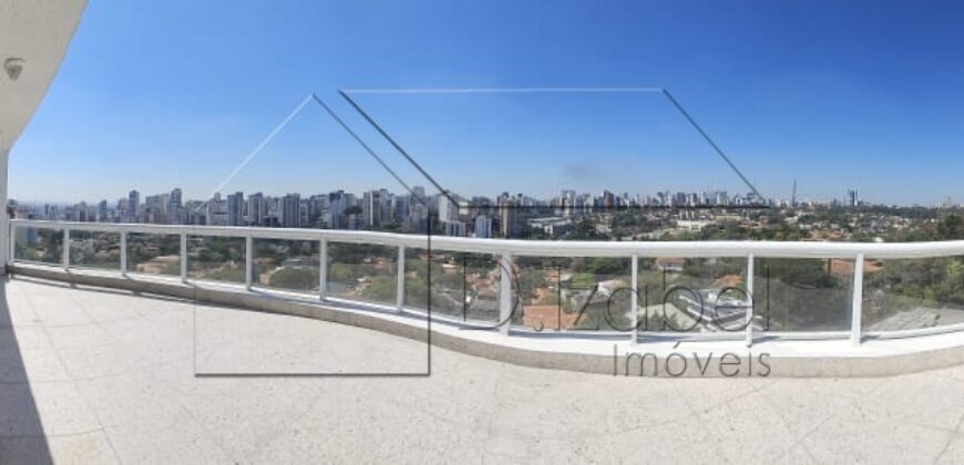 Cobertura exclusiva à venda em Perdizes – 415m² com vista permanente para o Vale do Pacaembu.