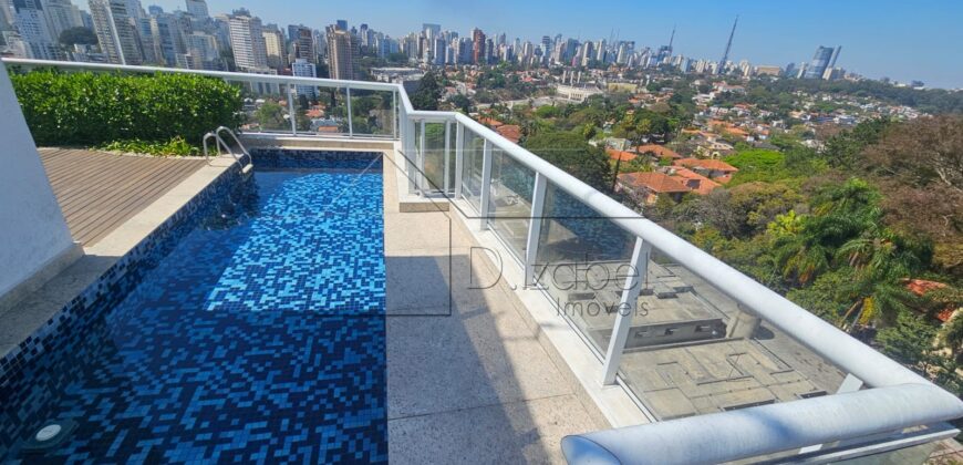 Cobertura exclusiva à venda em Perdizes – 415m² com vista permanente para o Vale do Pacaembu.