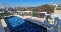 Cobertura exclusiva à venda em Perdizes – 415m² com vista permanente para o Vale do Pacaembu.