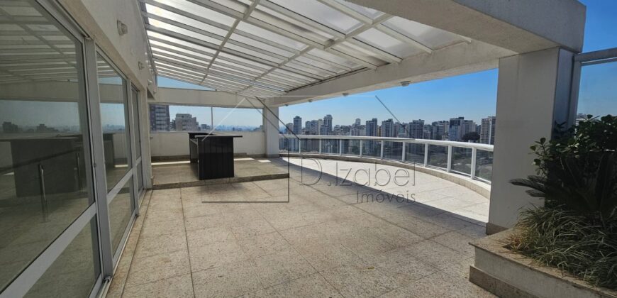 Cobertura exclusiva à venda em Perdizes – 415m² com vista permanente para o Vale do Pacaembu.