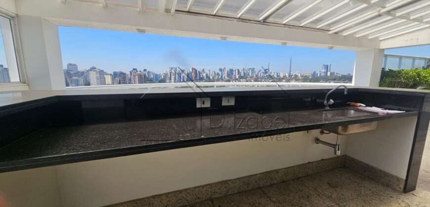 Cobertura exclusiva à venda em Perdizes – 415m² com vista permanente para o Vale do Pacaembu.