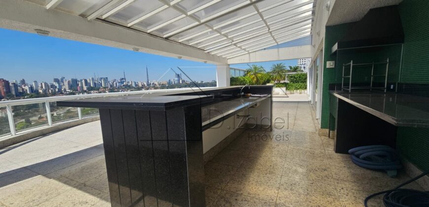 Cobertura exclusiva à venda em Perdizes – 415m² com vista permanente para o Vale do Pacaembu.