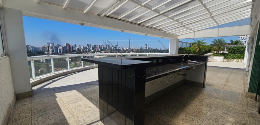 Cobertura exclusiva à venda em Perdizes – 415m² com vista permanente para o Vale do Pacaembu.