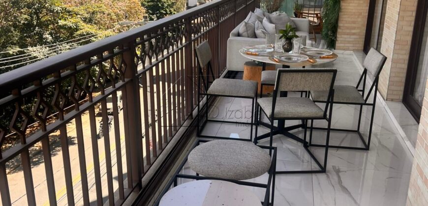 Apartamento mobiliado e decorado para locação com 230 m² e 3 suítes na Consolação.