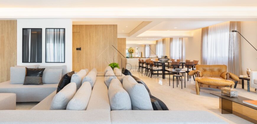 Apartamento mobiliado e decorado para locação com 230 m² e 3 suítes na Consolação.