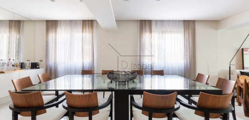 Apartamento mobiliado e decorado para locação com 230 m² e 3 suítes na Consolação.