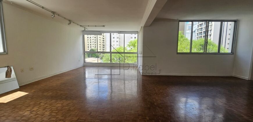 Apartamento à venda e para locação com 170 m² e 3 quartos em Cerqueira César, São Paulo.