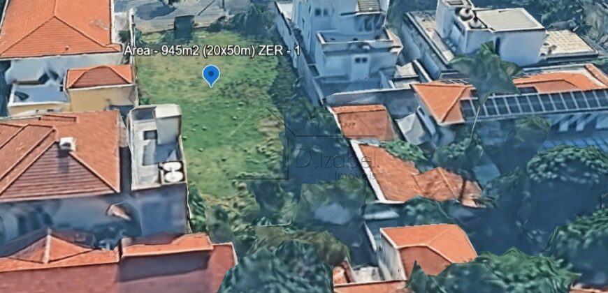 Terreno de 945 m² à venda, próximo ao Parque do Ibirapuera