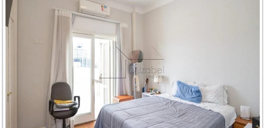 Cobertura duplex à venda com 578 m² úteis e 5 dormitórios no Cerqueira César, com vista permanente para o Clube Paulistano e o Jardim Europa.